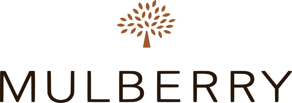 Mulberry’s name and tree logo were created by founder Roger Saul’s sister, Rosemary, inspired by the mulberry trees they passed on their way to school