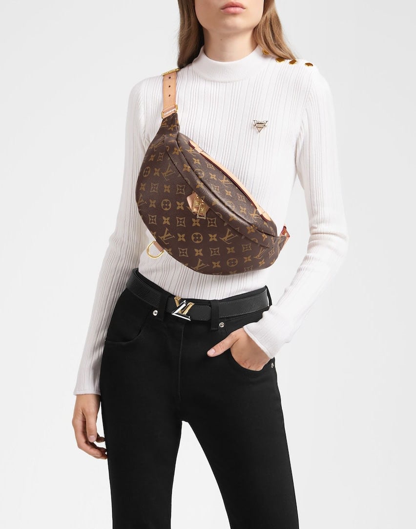 Elevate your street-chic wear with Louis Vuitton's monogrammed canvas Bumbag