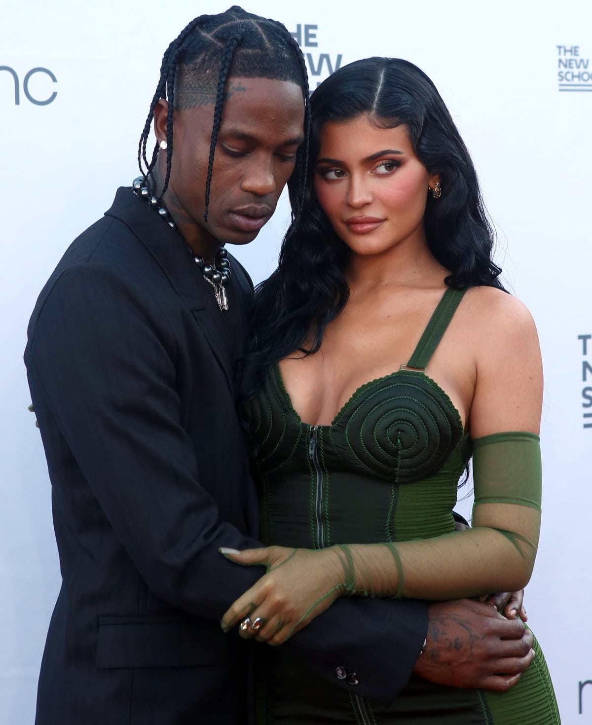 Kylie Jenner and Travis Scott at the 2021 Parsons Benefit