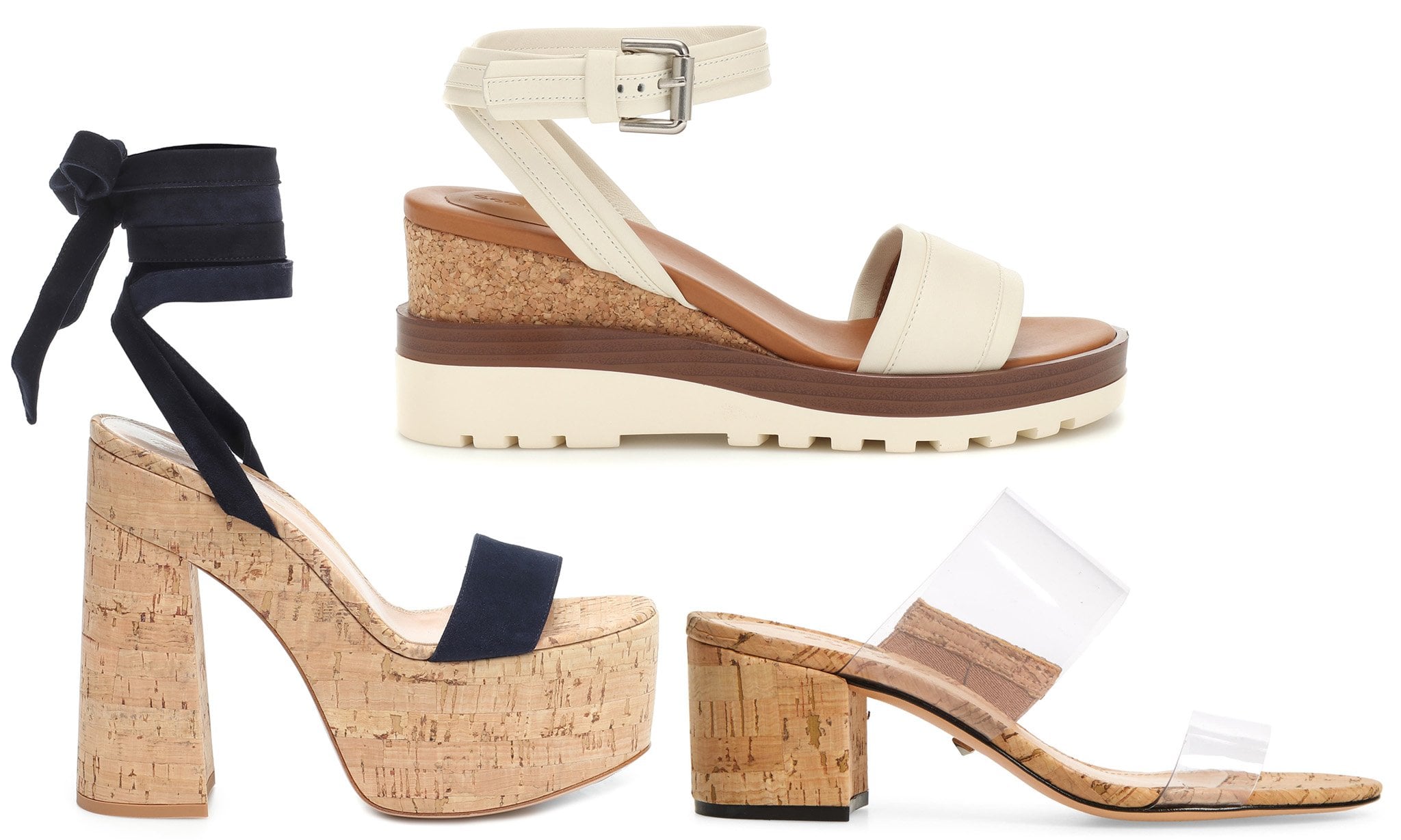 Cork heels combine lightweight comfort with natural durability, making them a chic and breathable choice for summer footwear