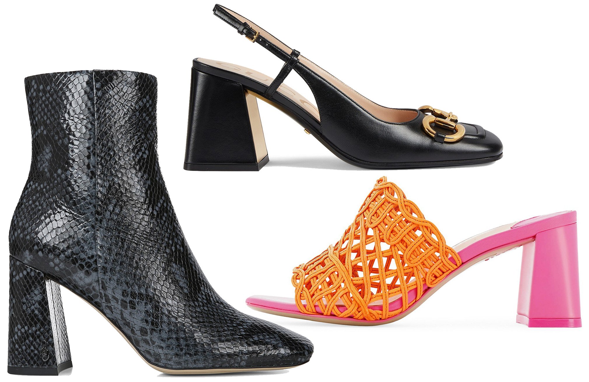 Like block heels, flare heels provide comfort and stability, but their flared silhouette adds a feminine, retro-inspired touch to any outfit