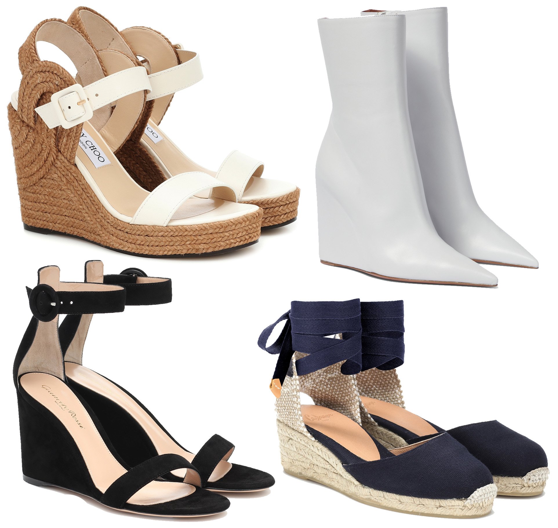 Wedge heels deliver the perfect balance of height and stability, offering stylish elevation with added comfort and support for all-day wear