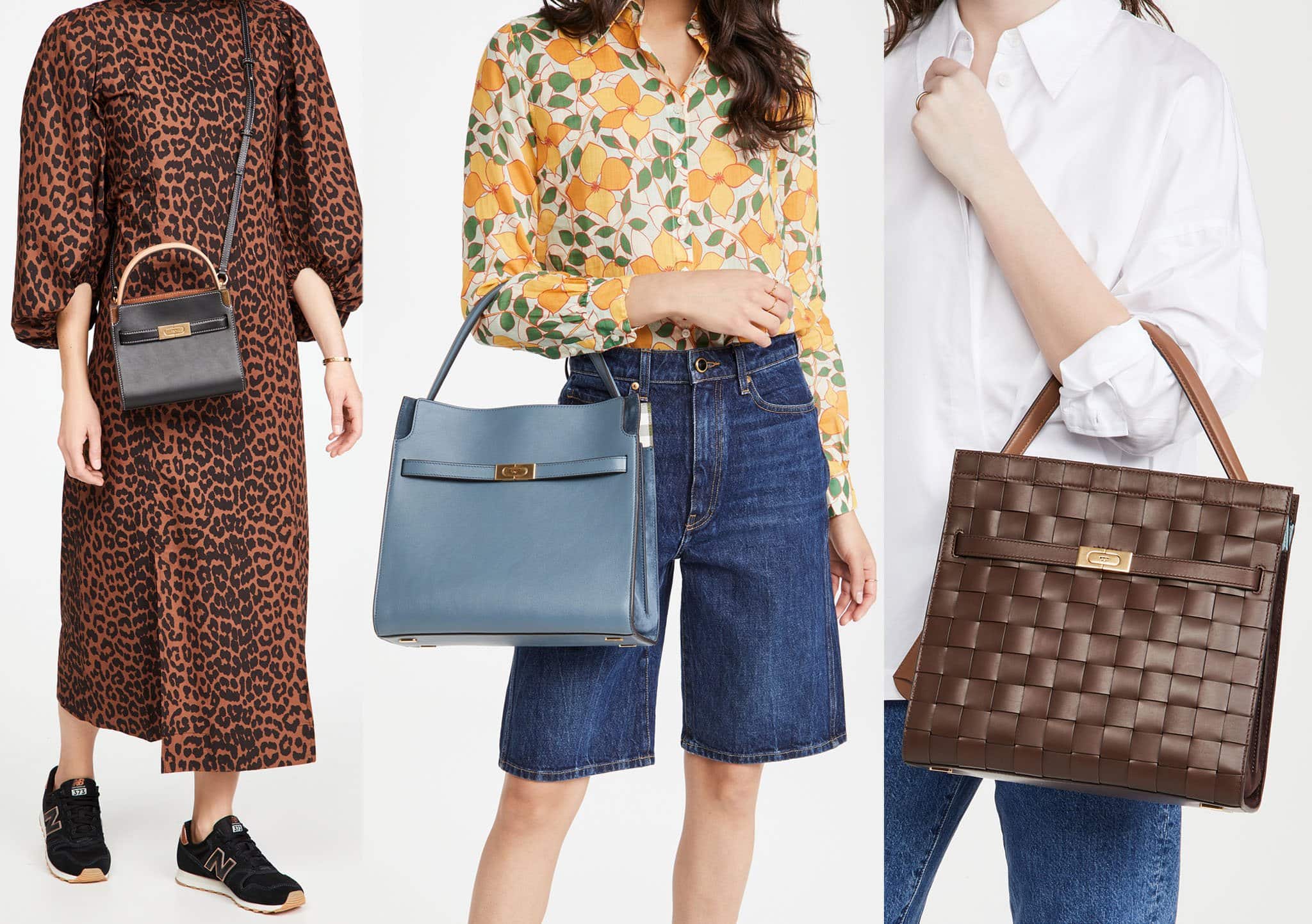 It has a similar look to the Hermes Kelly and boasts the signature slider buckle closure