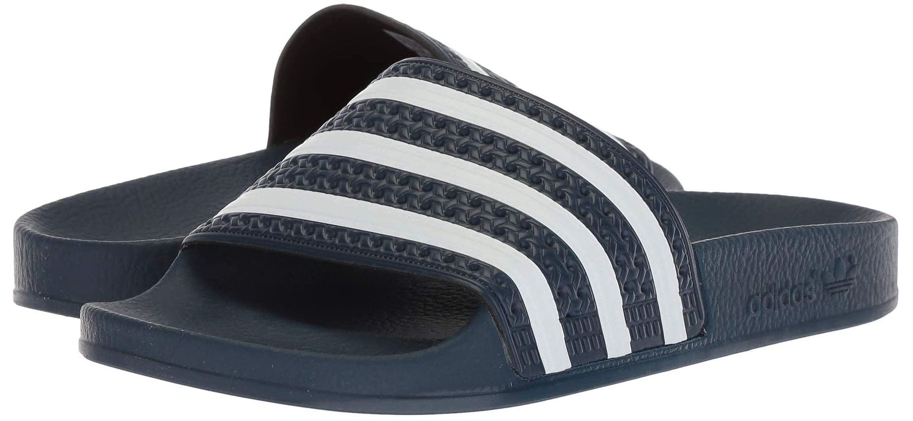 A comfy slide sandal with a contoured footbed and PU outsole for durability and traction