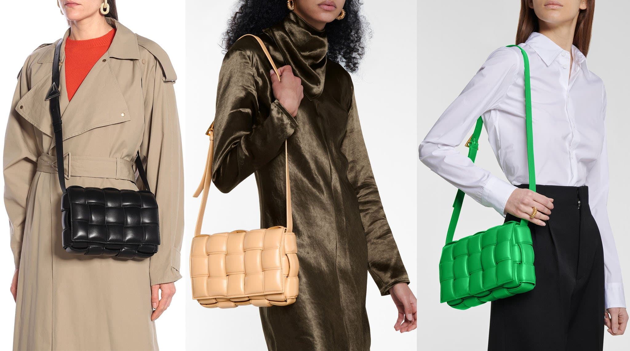 The now-iconic Cassette bag is famous for the padded interpretation of the house's intrecciato finish