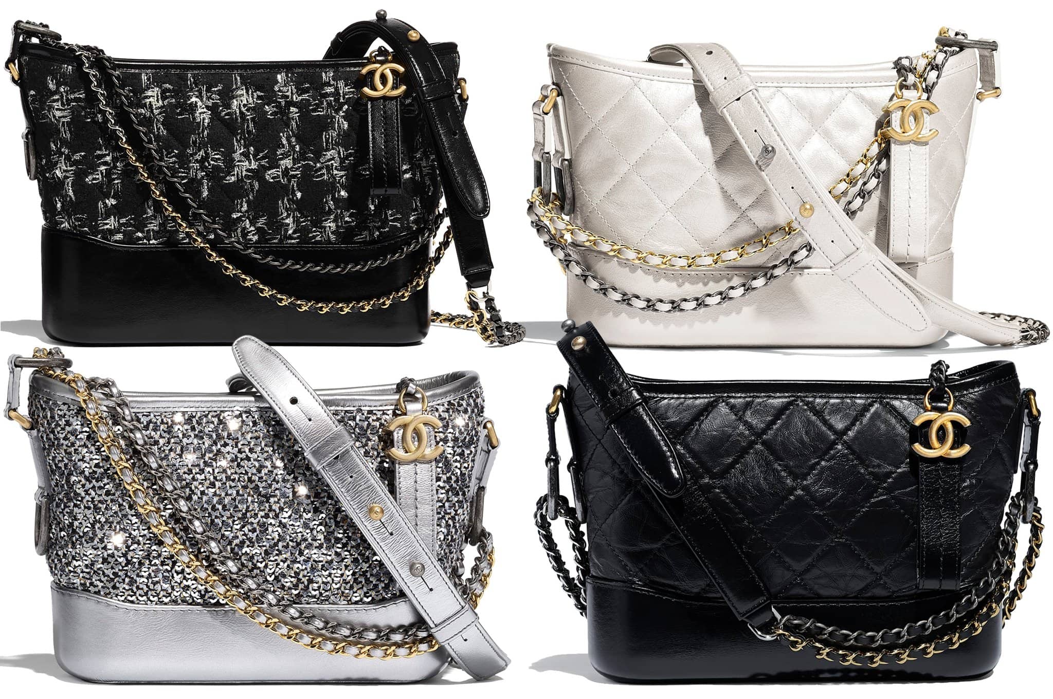 modern take on the classic hobo, you can find Chanel's Gabrielle bag in different materials, featuring the house's signature interlocking C hardware