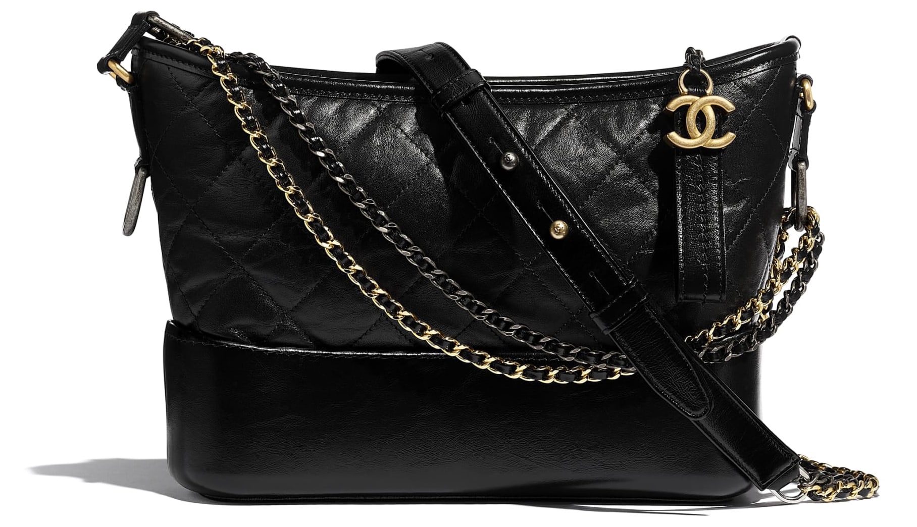 First released in Chanel's Spring/Summer 2017 runway show, the Gabrielle shoulder bag is a tribute to the fashion house's founder Gabrielle Chanel
