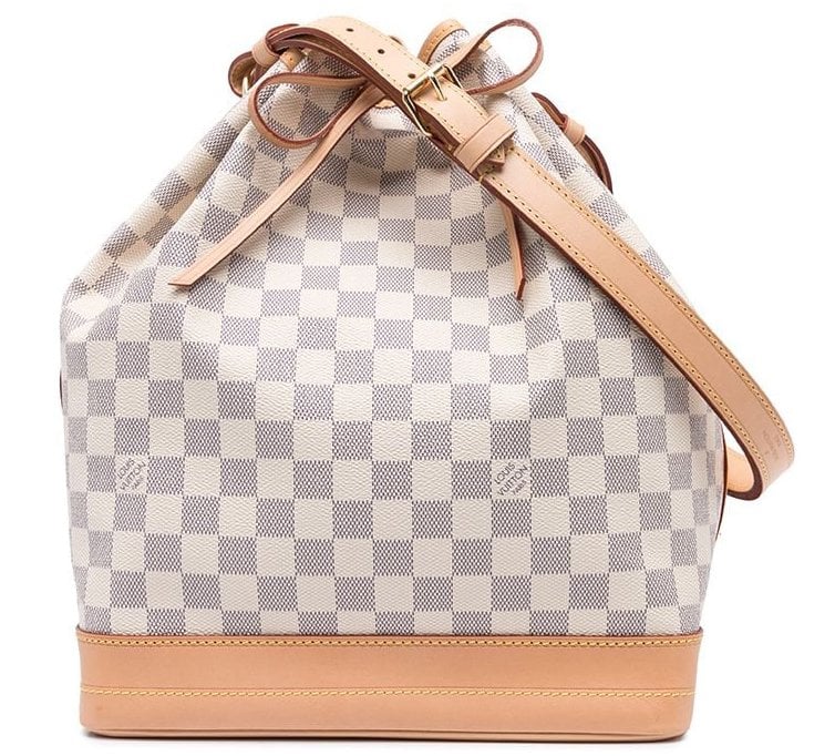 Originally crafted as a bag to help transport champagne bottles in 1932, the Noe bag is a bucket bag that has a drawstring fastening and an adjustable shoulder strap