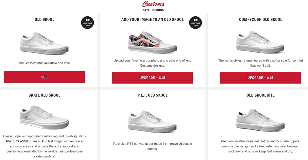 From timeless solids to personalized patterns, create a one-of-a-kind pair of Vans Old Skool shoes that truly reflect your unique style