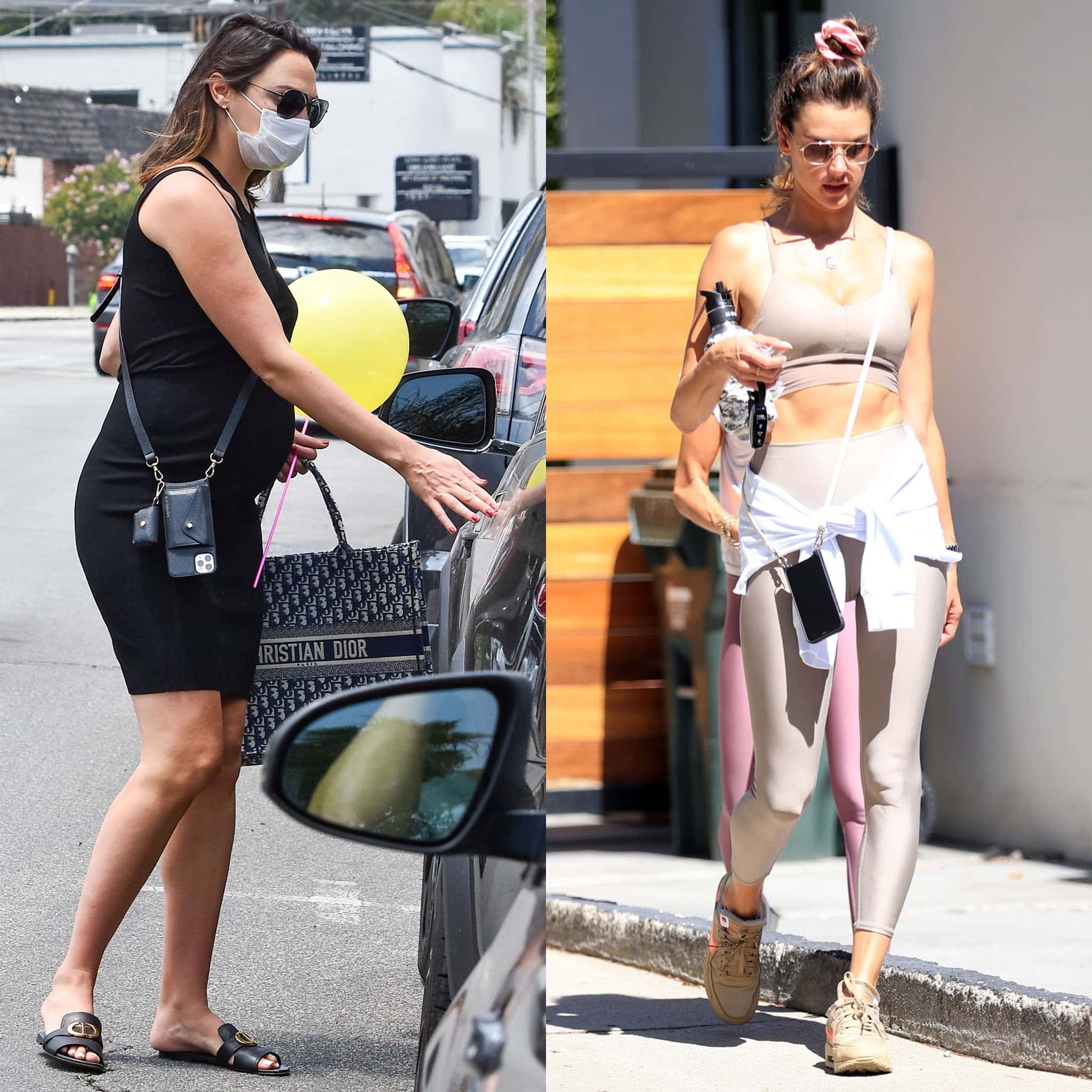 Gal Gadot and Alessandra Ambrosio carrying a crossbody phone case