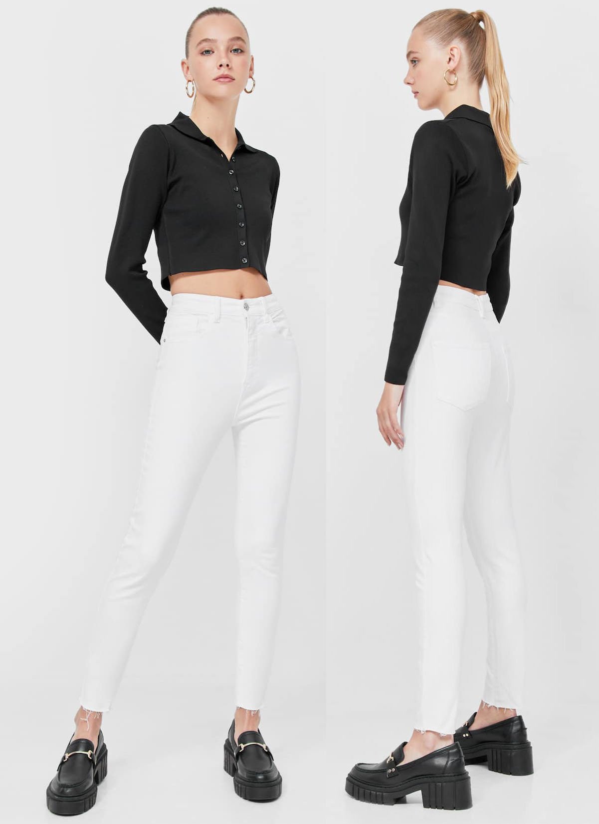 A budget-friendly pair of high-waist jeans that could help highlight your long legs