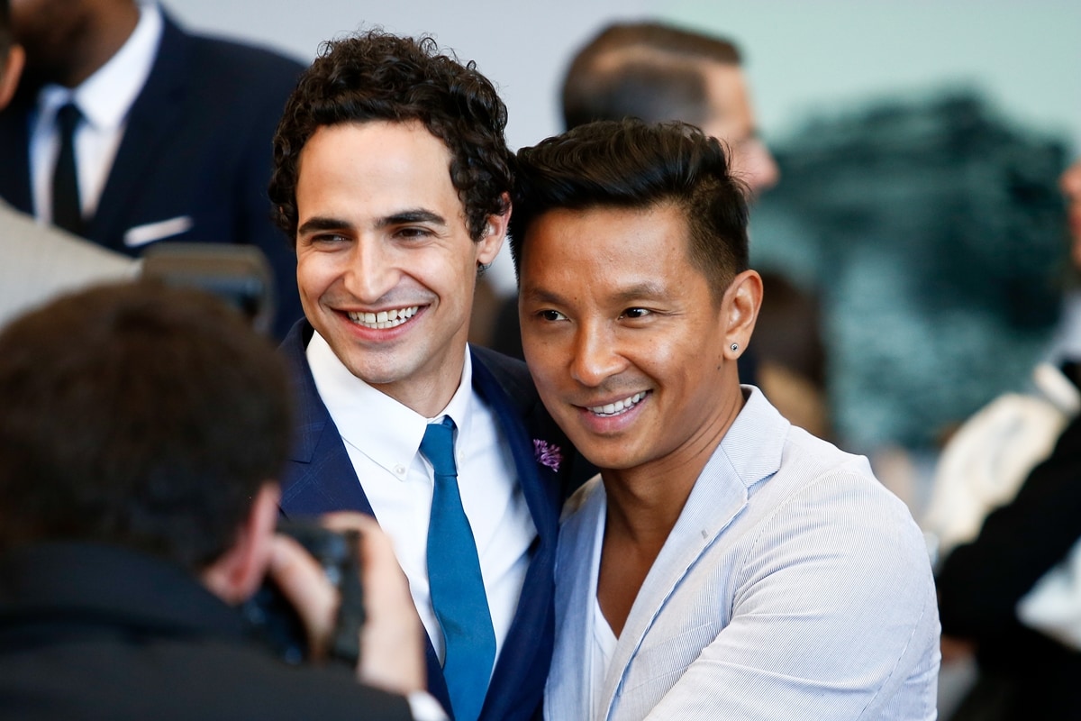 Zac Posen (L) and Prabal Gurung attend the Anna Wintour Costume Center Grand Opening at the Metropolitan Museum of Art