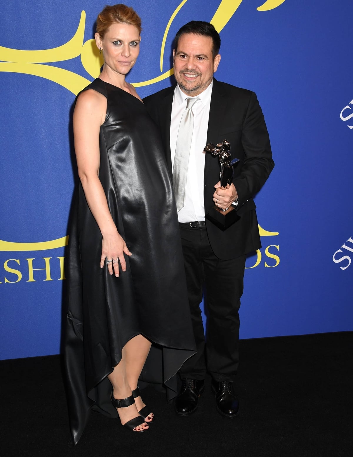 Claire Danes had the honor of presenting Narciso Rodriguez with the Geoffrey Beene Lifetime Achievement Award at the 2018 CFDA Fashion Awards