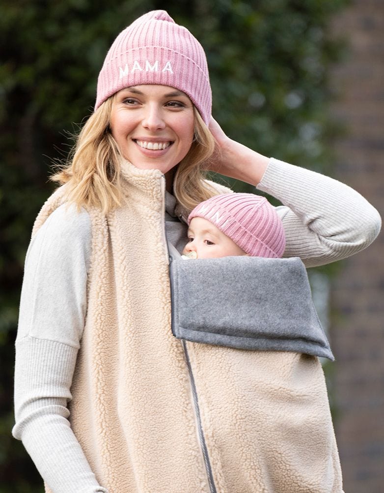 Pink Cotton Mama Mini Knitted Beanies