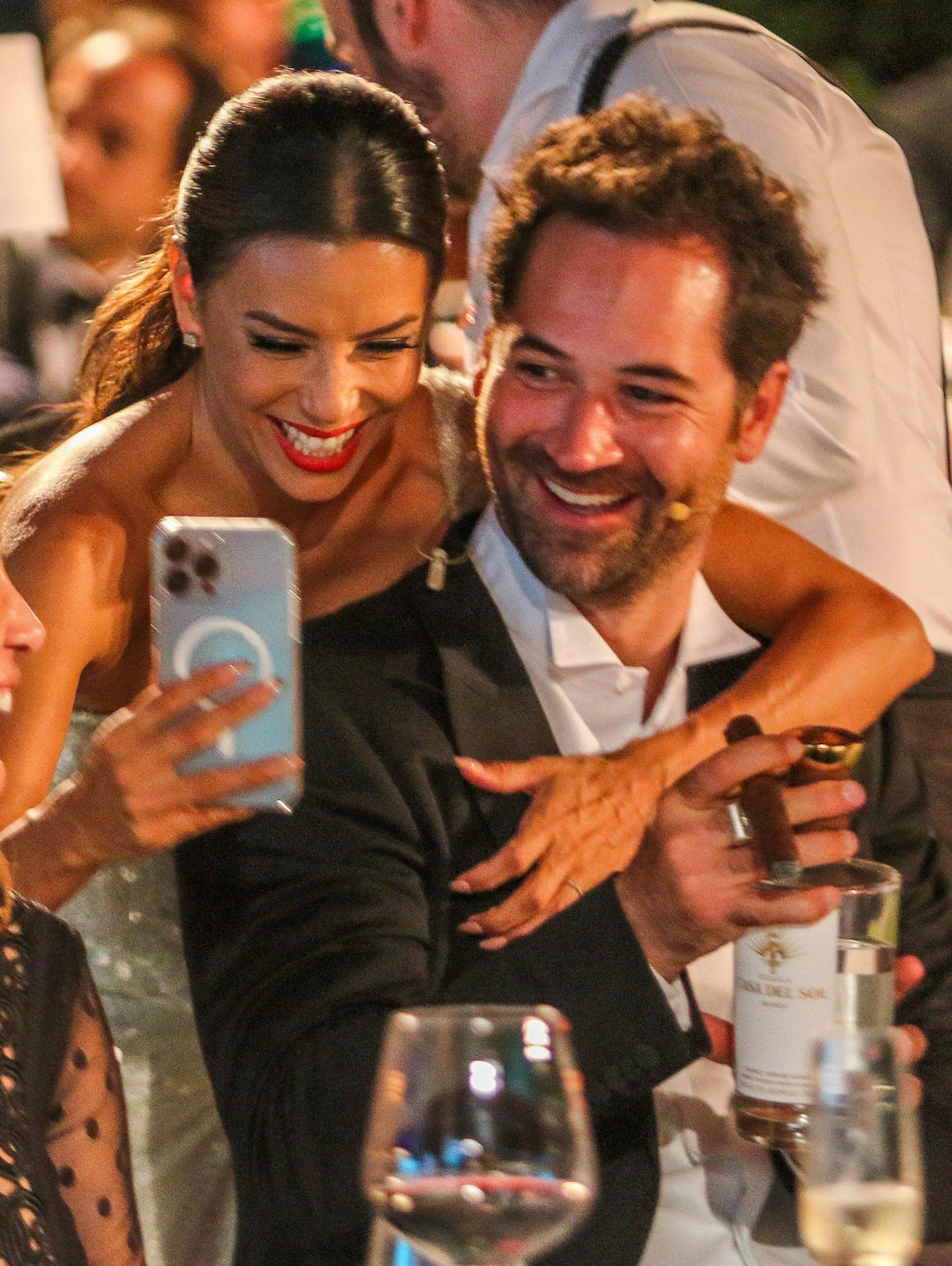 Eva Longoria takes a selfie with her husband Jose Baston
