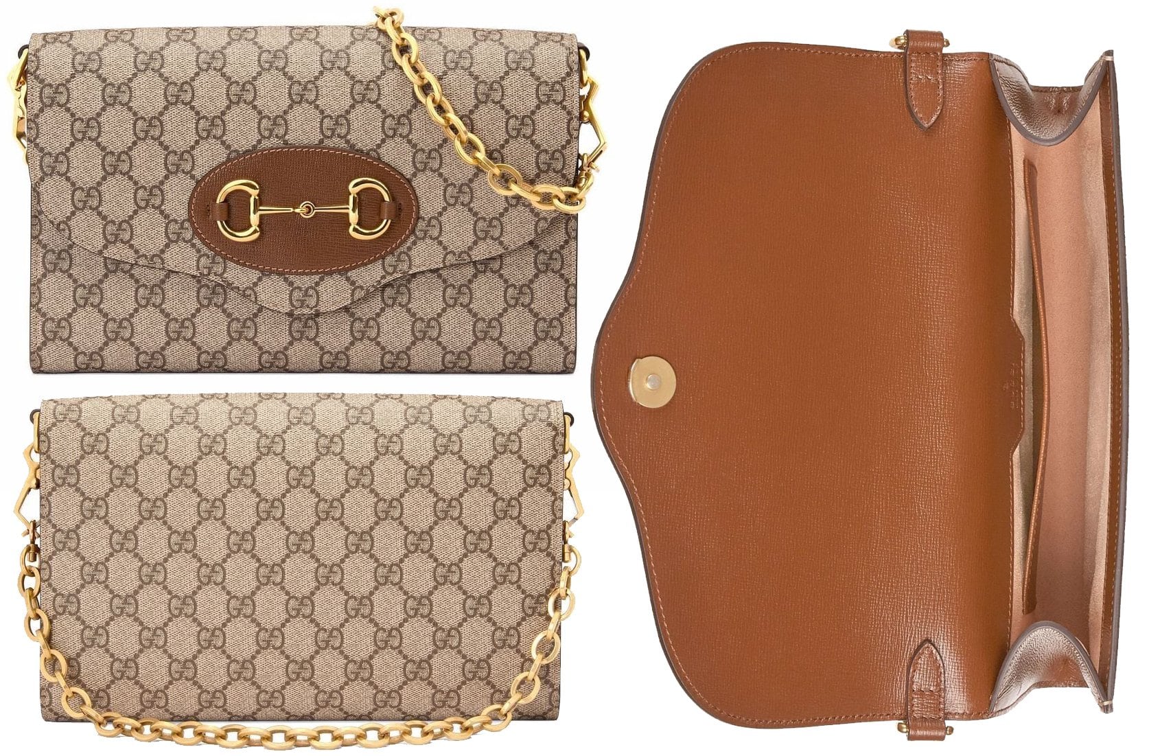 Aside from the stitching, hallmarking should be in the Gucci font