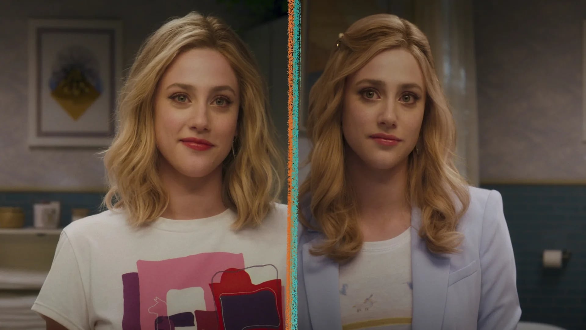 Lili Reinhart portrays two parallel versions of her character in the Netflix film Look Both Ways, which follows diverging paths after college graduation