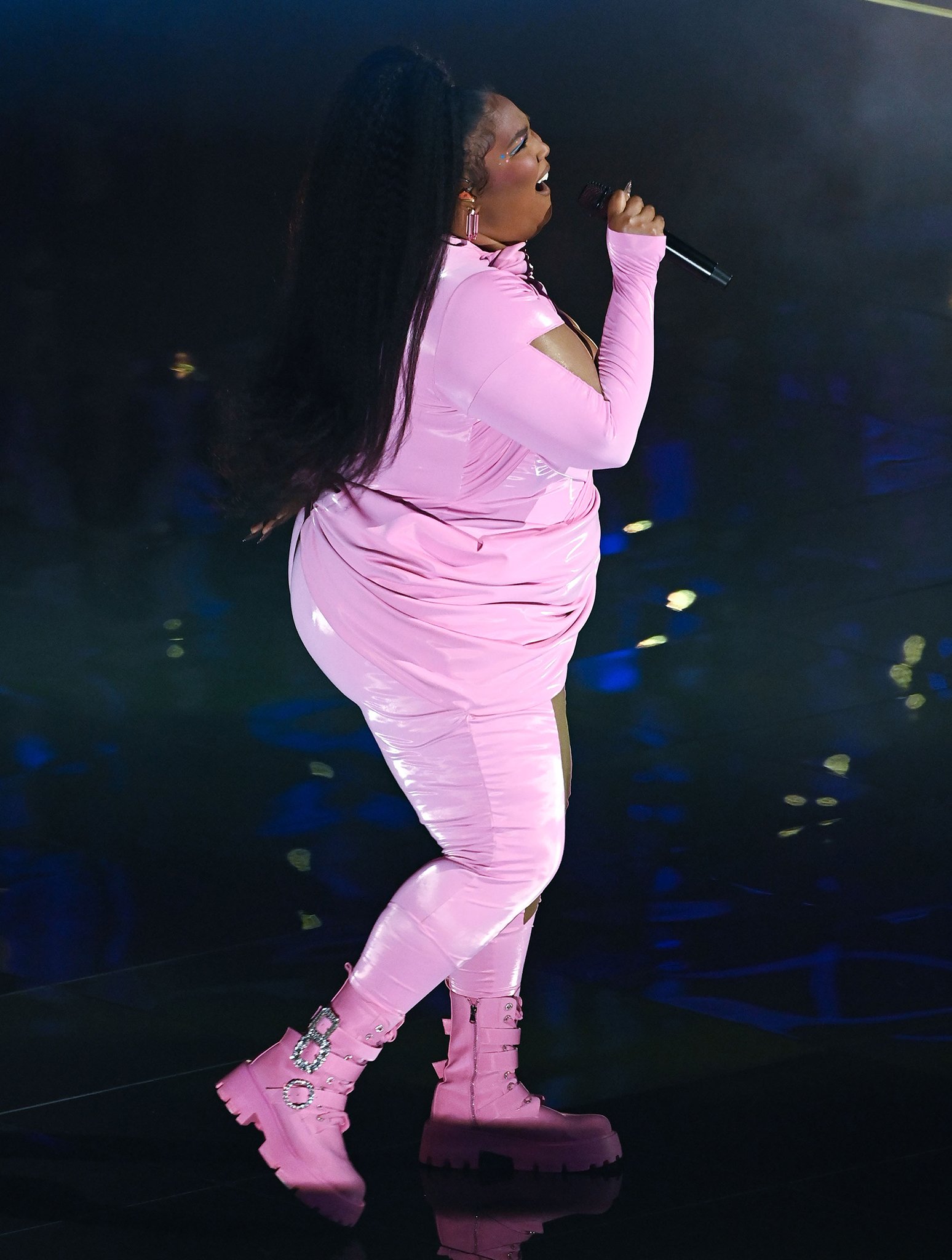 Lizzo embraces Barbiecore as she belts out About Damn Time and 2 Be Loved