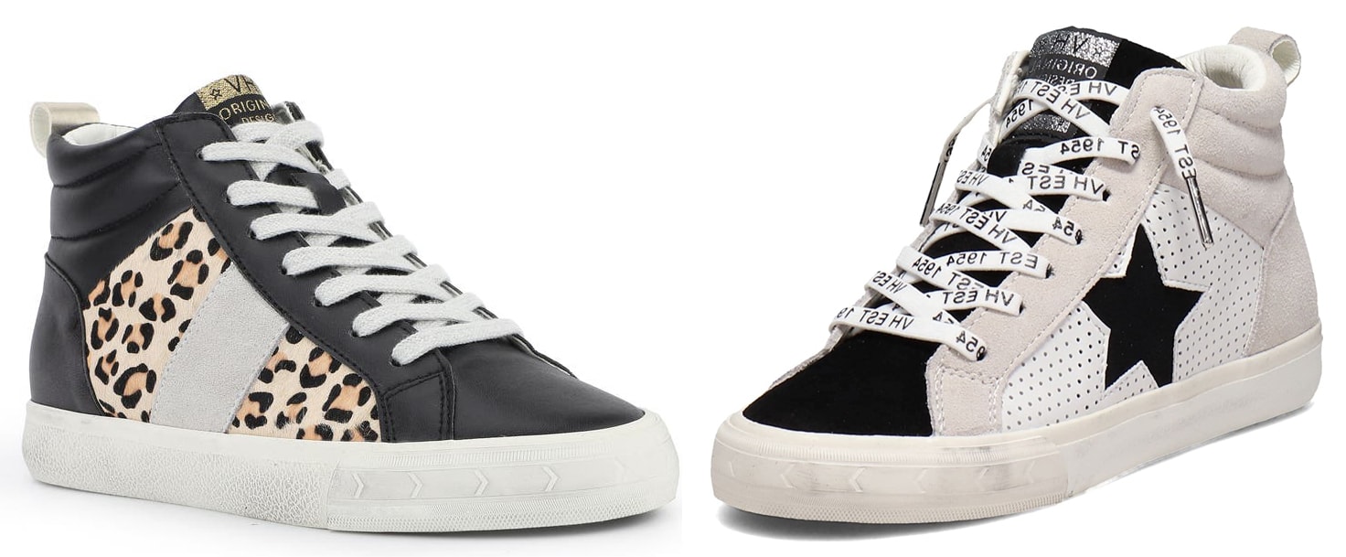 Vintage Havana approaches sneakers from a fashion perspective, blending casual athletic silhouettes with glitter, metallic finishes, and trend-focused details