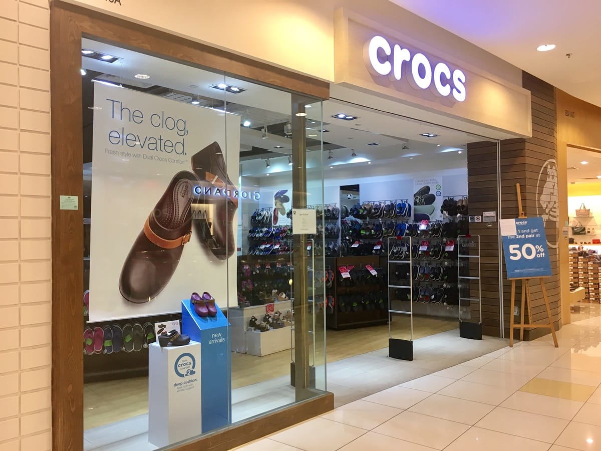 Crocs had hundreds of outlet stores and retail stores throughout the world