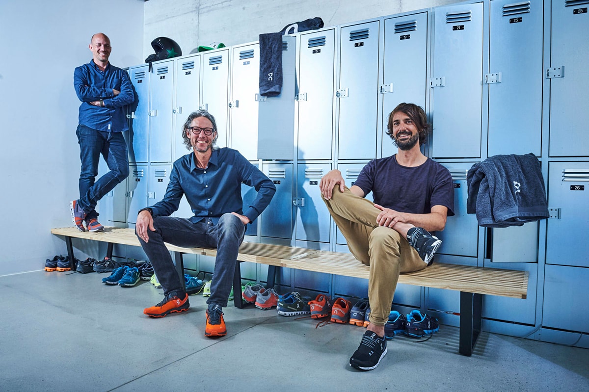 David Allemann, Swiss Ironman champion Olivier Bernhard, and Caspar Coppetti founded On Shoes in 2010