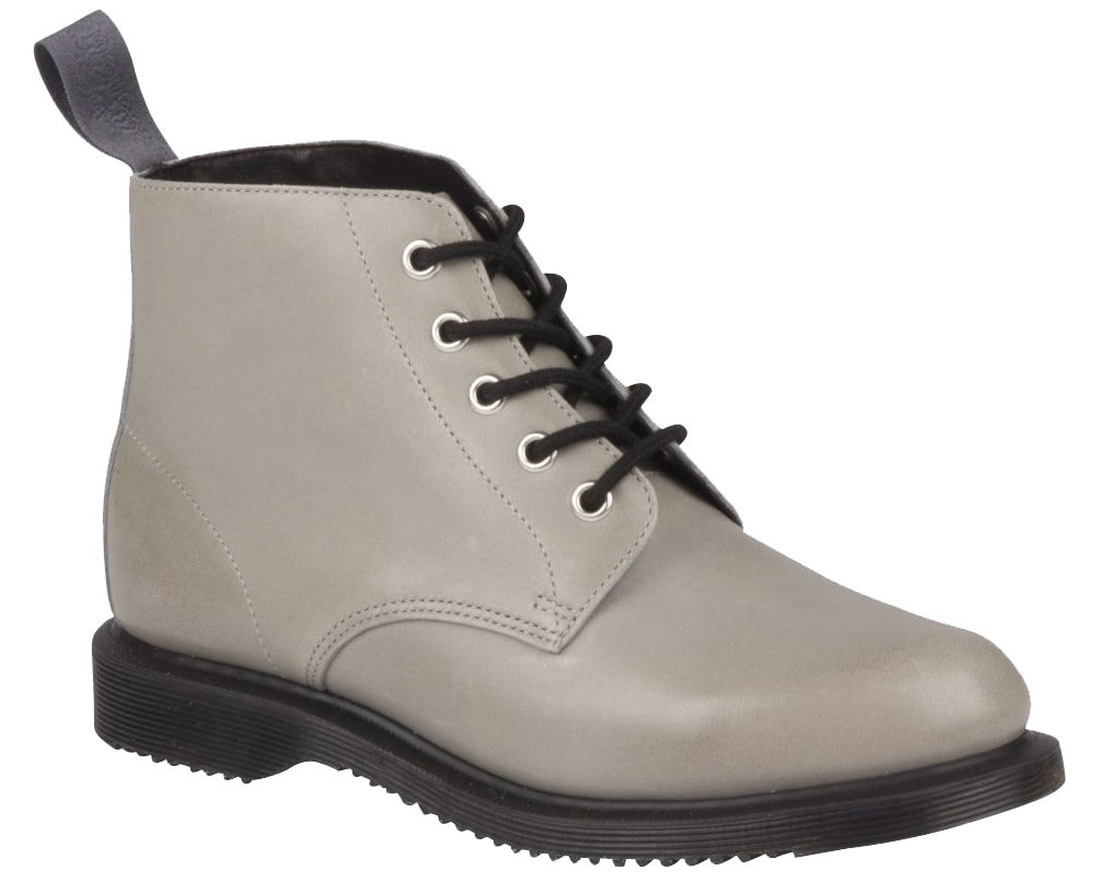 Subtle elegance: Emmeline boots in the distinctively burnished gray Servo leather