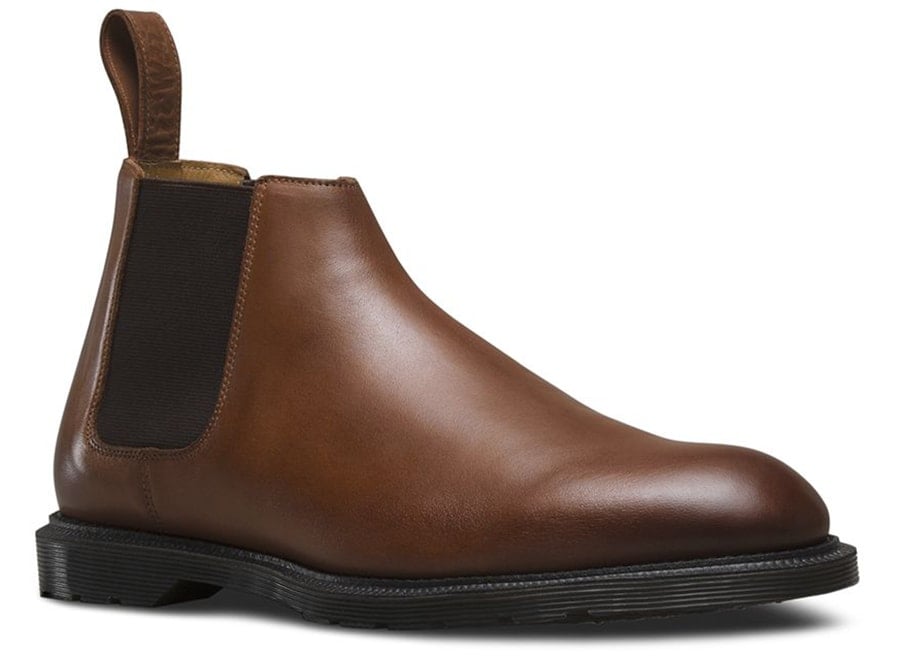 The Wilde boots by Dr. Martens in oak Temperley Leather