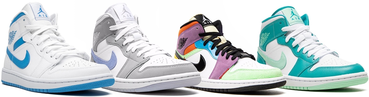 The Air Jordan 1 Mid features the original '80s Air Jordan 1 DNA blended with contemporary elements