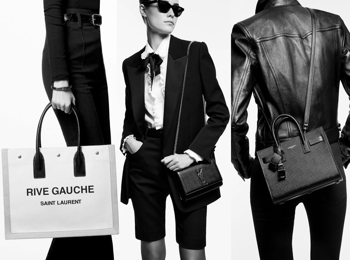 Investment Staples: Saint Laurent's iconic pieces currently range from the Rive Gauche tote at $1,950 to the Kate and Sac de Jour, which now both start at $2,850
