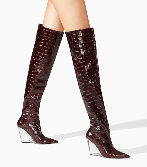 Stuart Weitzman Lucite 100 Wedge Boots