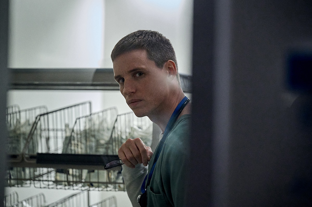 Eddie Redmayne delivers a chilling performance as Charles Cullen in Netflix’s The Good Nurse