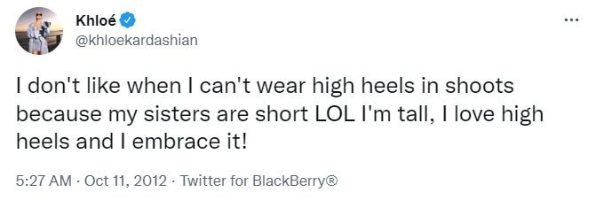 Khloé Kardashian reflects on the experience of being significantly taller than her sisters Kim and Kourtney