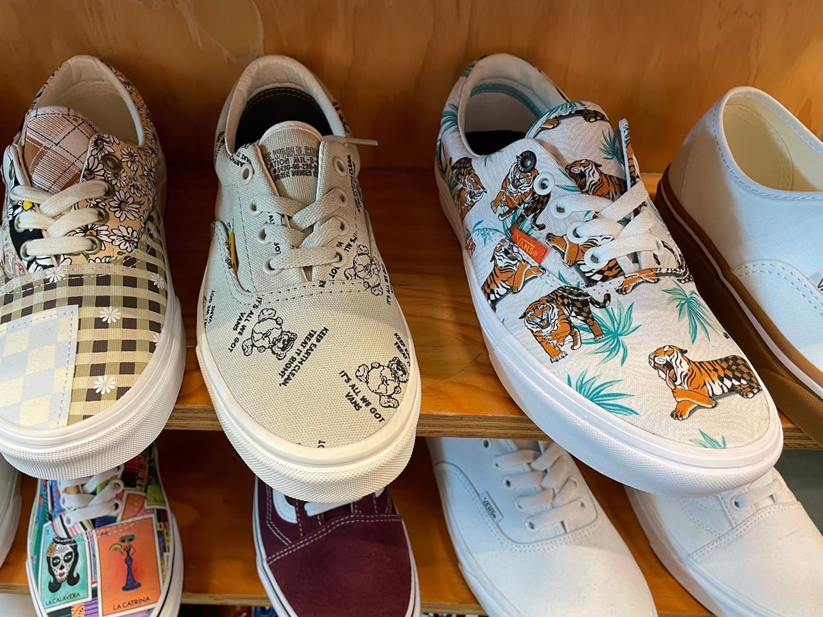 Vans sneakers are known for their playful prints and casual comfort — perfect for everyday wear but not designed for athletic performance