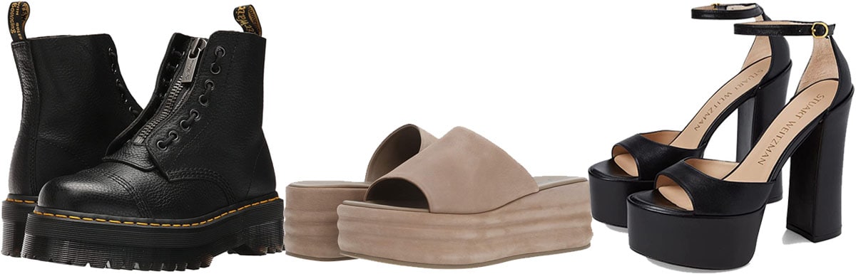 Platforms not only increase height but also make it easier to wear high heels