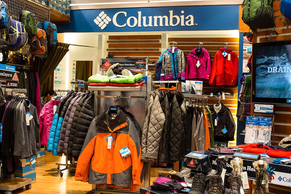 Columbia Sportswear is popular for its breathable waterproof jackets