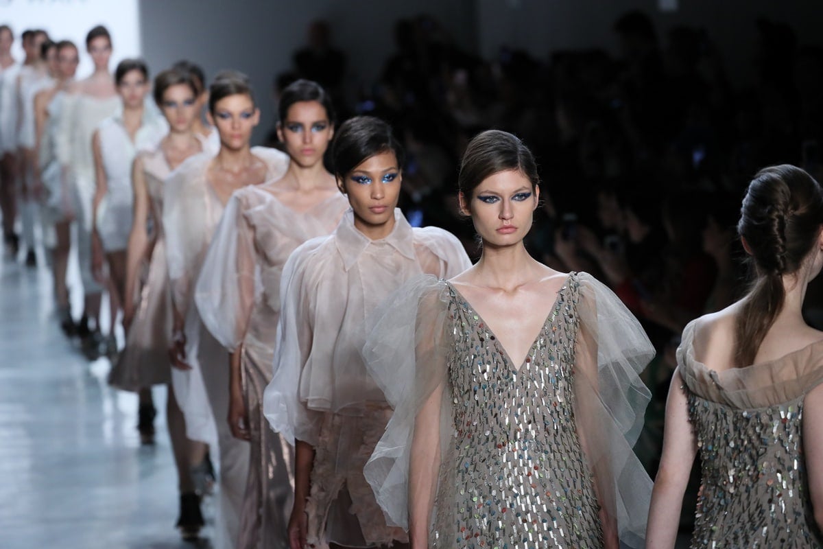 Runway models are typically 5'9” (175 cm) or taller—a height that enhances the visual impact of high fashion designs and far exceeds the average woman's stature