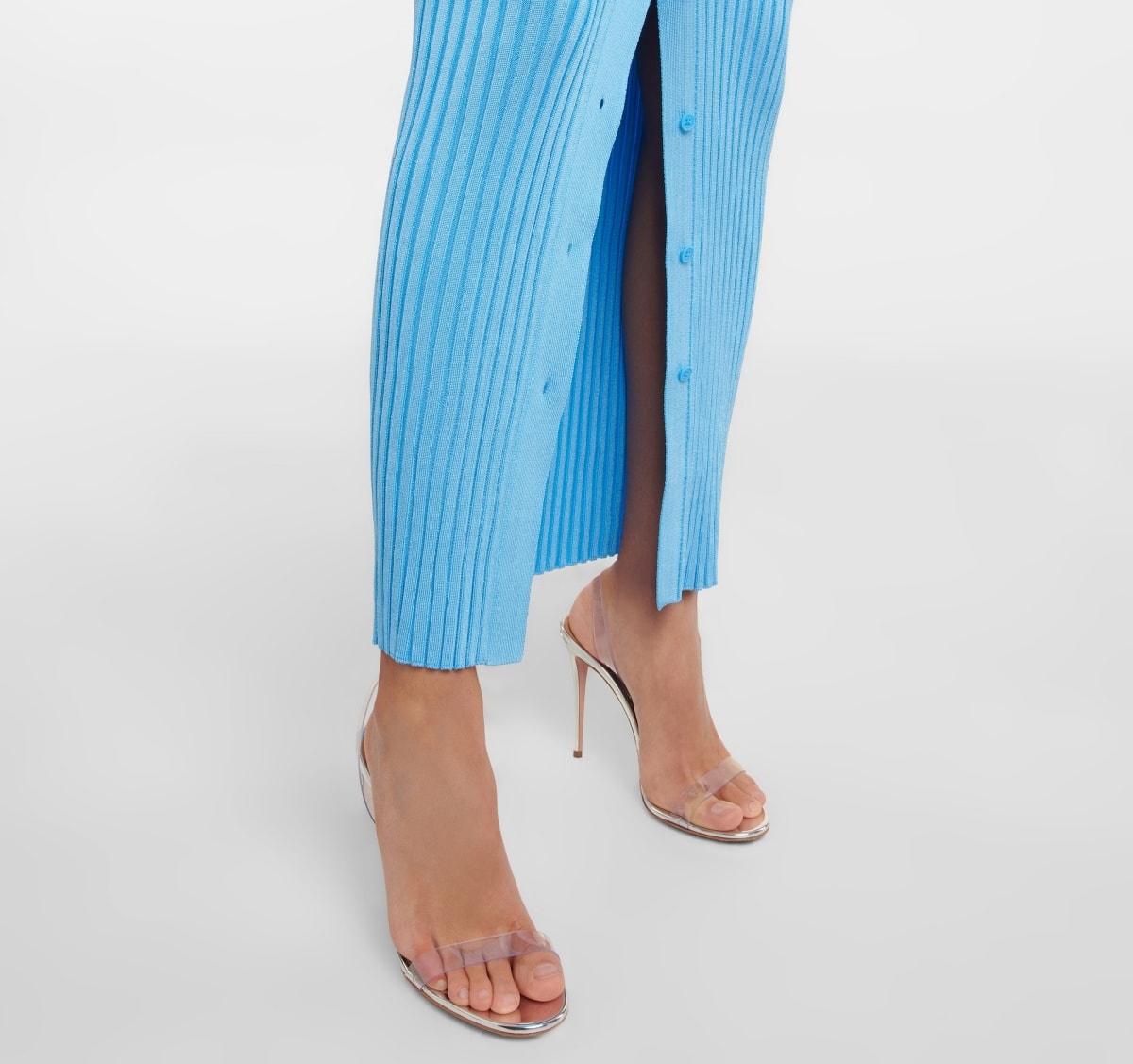 Aquazzura So Nude 105 PVC Sandals