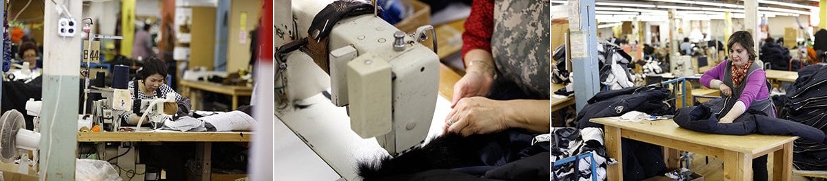 Moose Knuckles clothes are made in Canada using "the finest Canadian and imported materials"