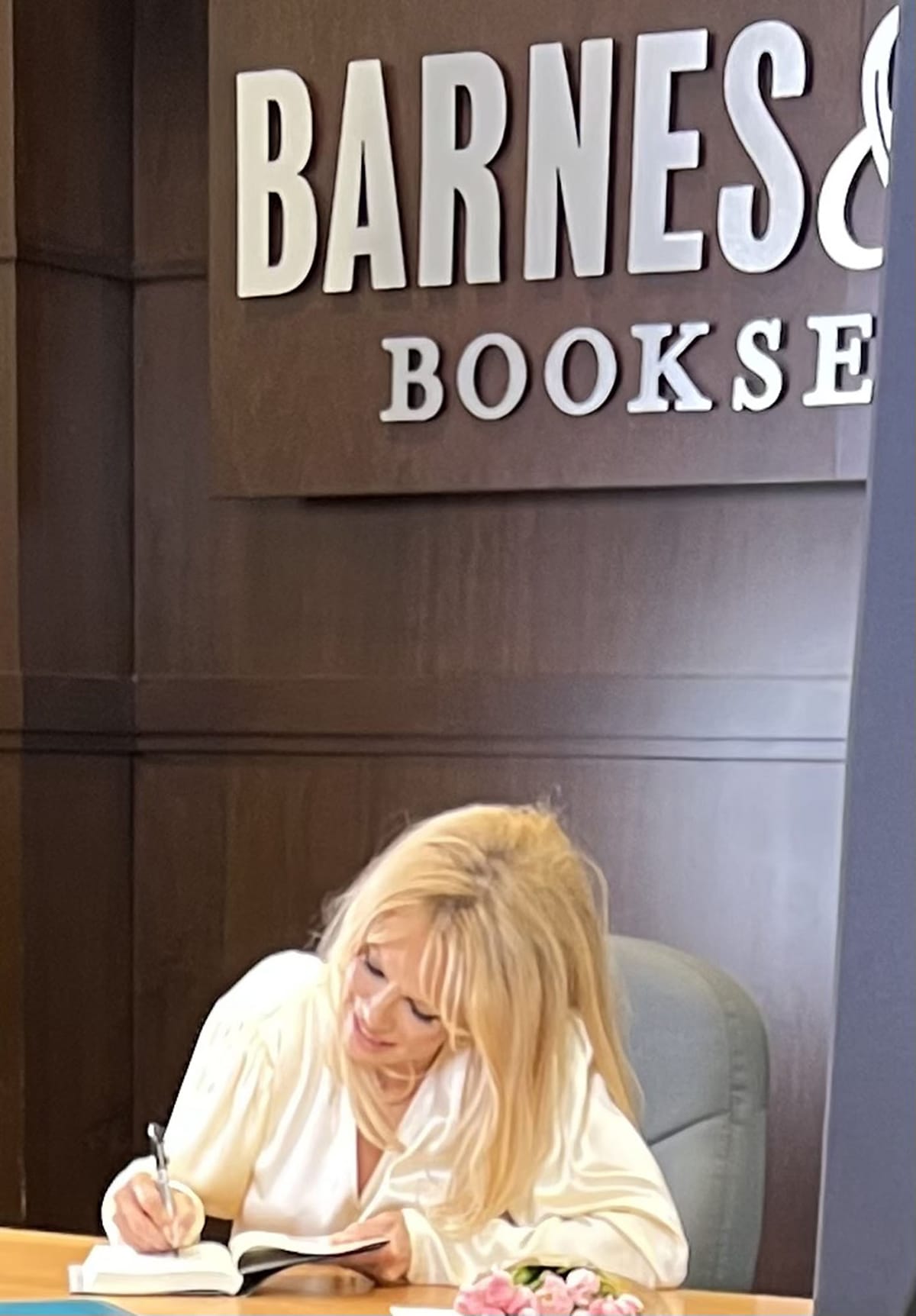 Pamela Anderson signing copies of her new memoir at Barnes Nobles at The Grove in Los Angeles