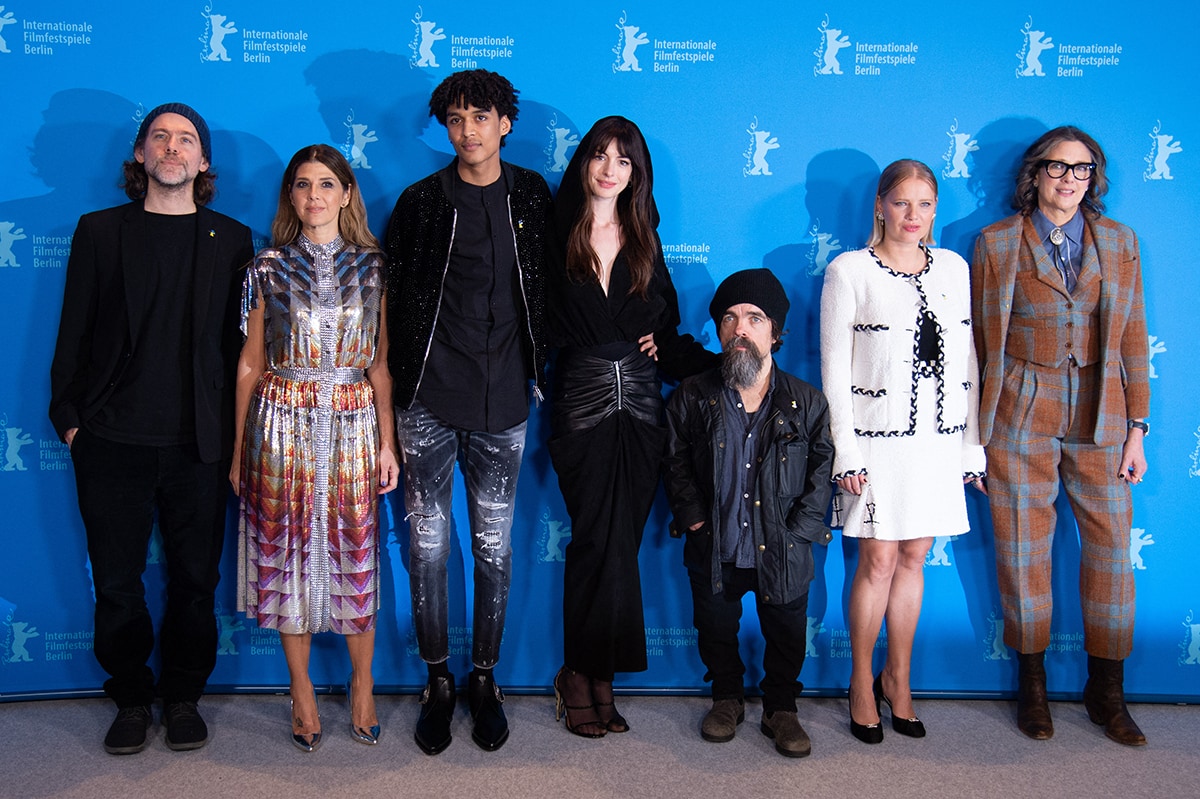 The cast and creative team of She Came to Me gather for a vibrant Berlinale photocall, showcasing their eclectic styles ahead of the film’s festival premiere in Berlin