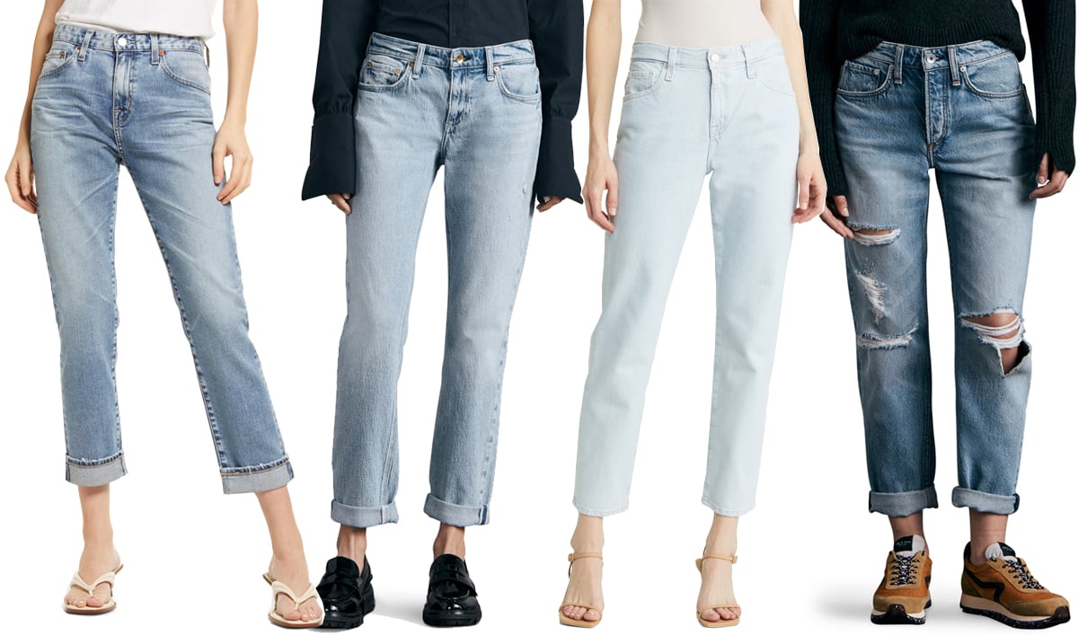 Boyfriend jeans combine comfort and style with their loose-fitting legs and cropped hem