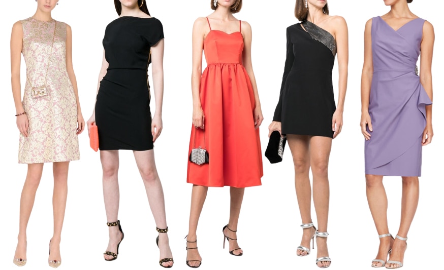 Cocktail dresses define after-dark polish—typically cut at or above the knee, these semi-formal styles range from sleek sheaths to flared silhouettes, designed to transition effortlessly from evening events to celebratory nights out