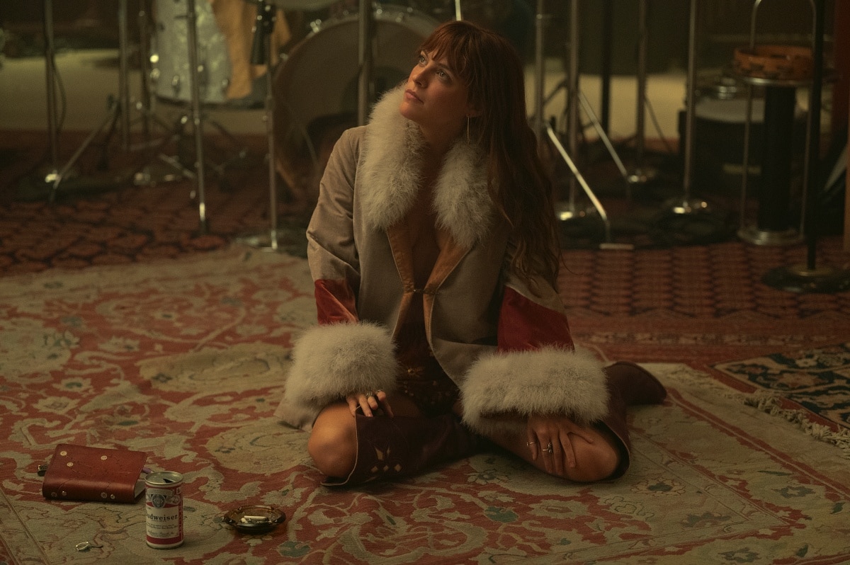 Riley Keough as Daisy Jones in the upcoming streaming television miniseries Daisy Jones The Six