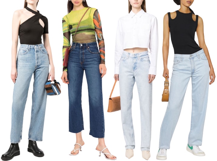 Straight-leg jeans are timeless, comfortable, and flattering, making them perfect with any type of shoes in your closet