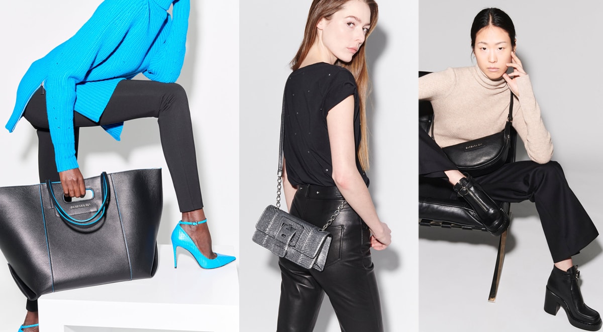 A decade after presenting her debut collection, Barbara Bui expanded her line to include accessories, such as bags and shoes