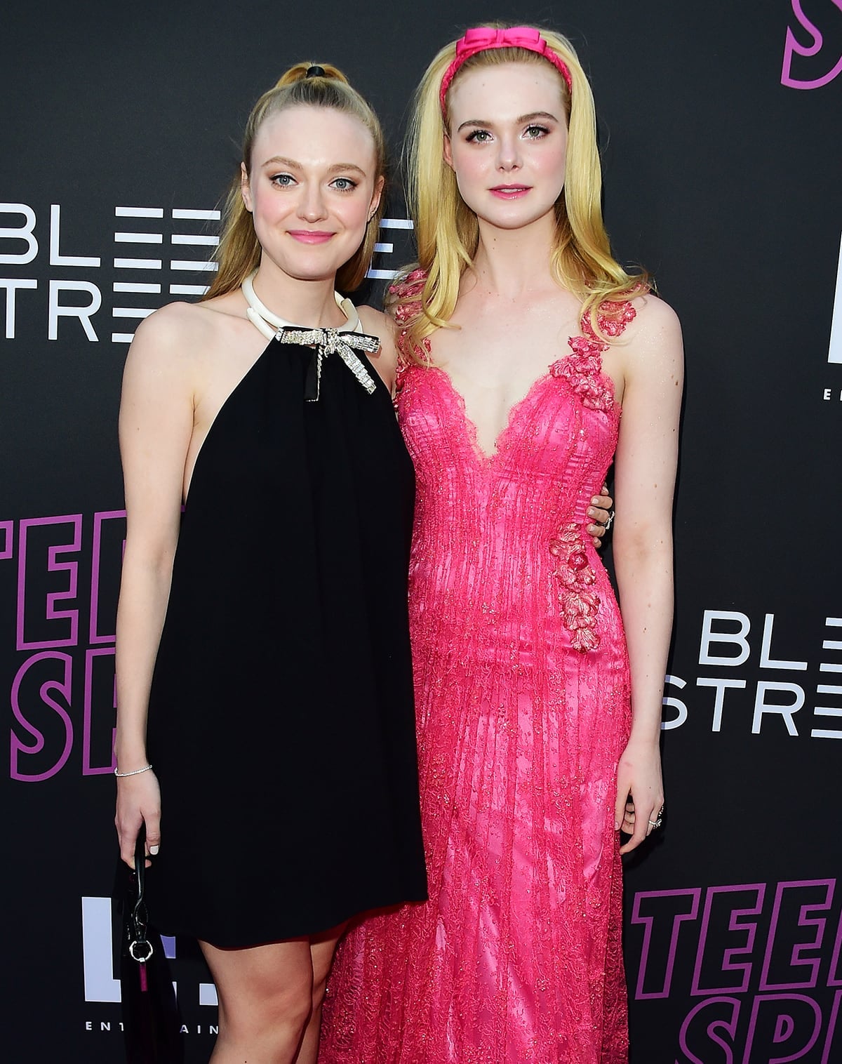 Dakota and Elle Fanning appear together at a red-carpet event, the sisters who later formalized their creative partnership by founding their production company, Lewellen Pictures, in 2021