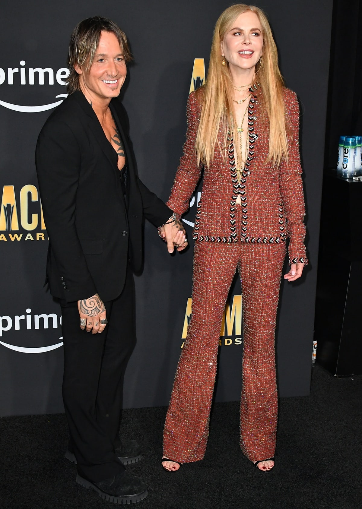 Keith Urban and Nicole Kidman held hands and kept close to each other the entire time, showing their love and support for one another