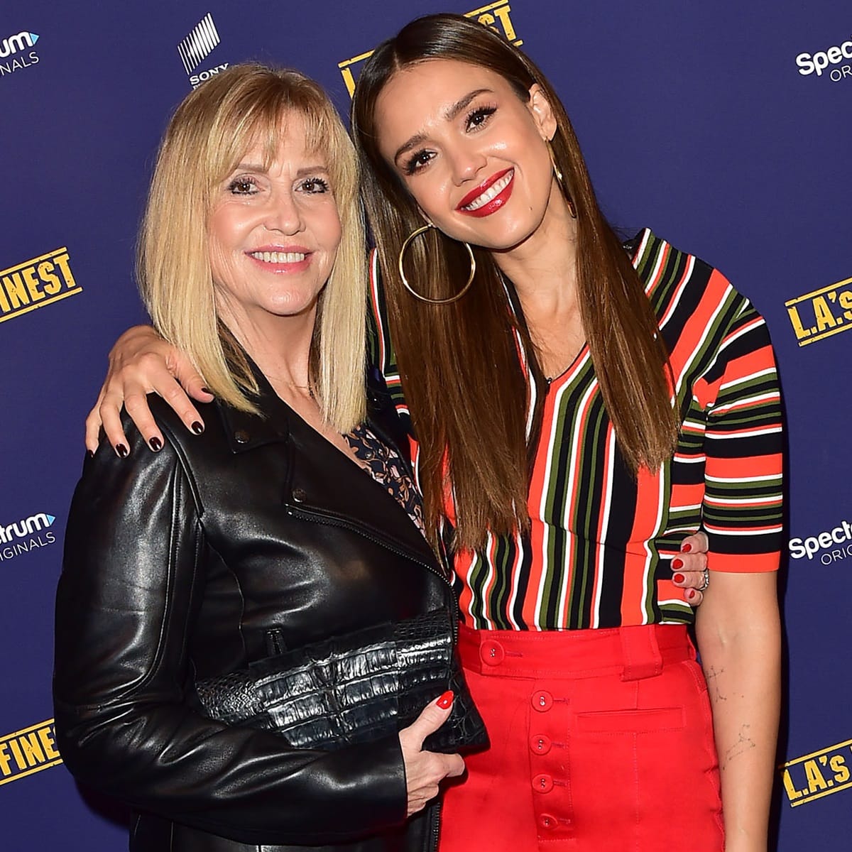 Jessica Alba's mother, Catherine Jensen, still looks youthful, suggesting that Alba may have inherited good genes that contribute to her own youthful appearance