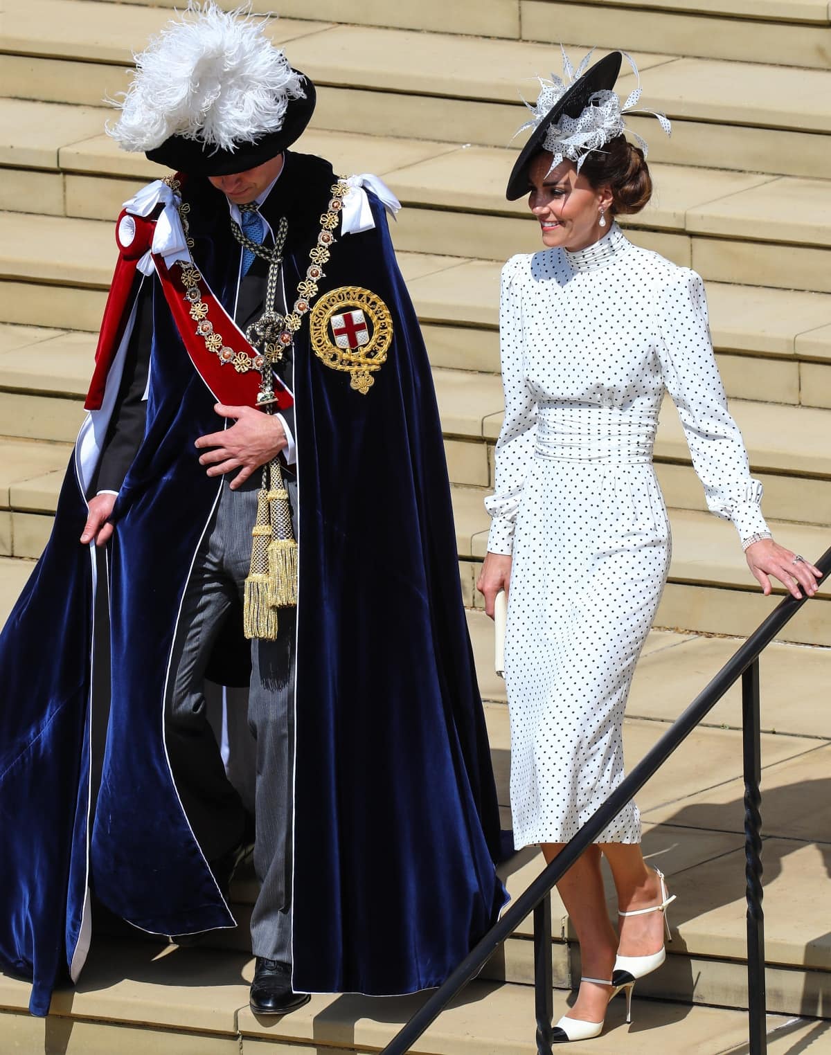 Prince William of Wales and Catherine, Princess of Wales at the Annual Order of the Garter Service