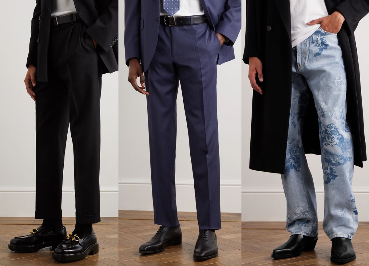 From black loafers and sleek lace-up Oxfords to contemporary ankle boots, men’s dress shoes can be styled across formal, business, and smart-casual wardrobes